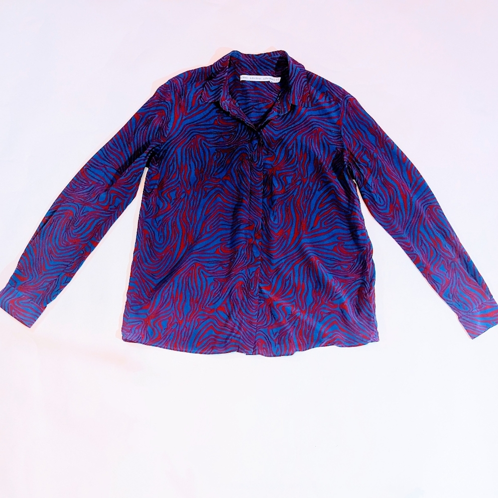**SOLD ON DIFF PLATFORM**& Other Stories Retro Silk Button Down Top Blouse